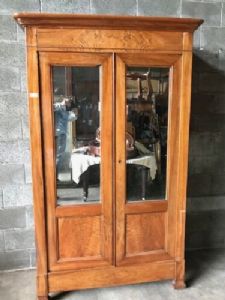 Elegant Carlo X Walnut Bookcase with 2 Doors - Restored (in progress)_car 1716
